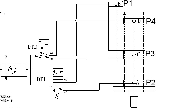 增壓缸標準氣路連接圖 玖容標準型氣液增壓缸氣路連接圖